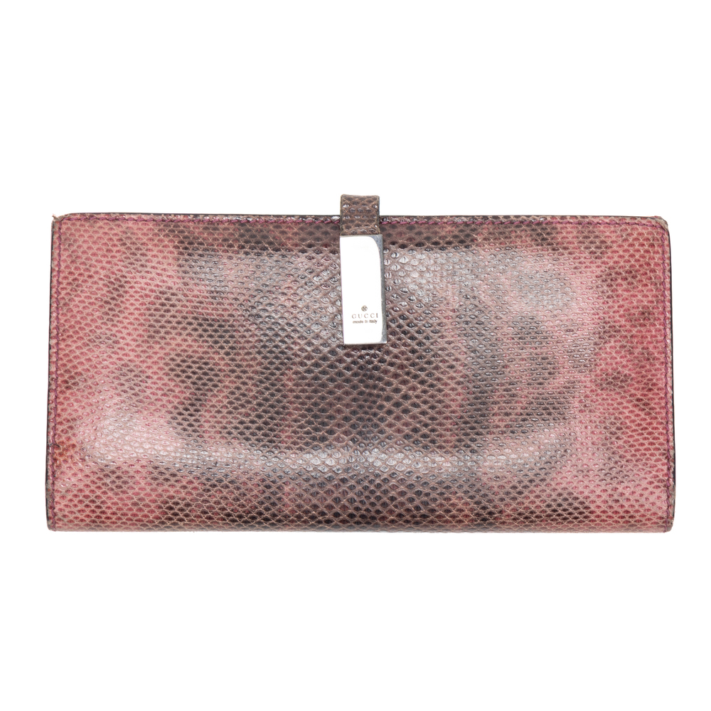 Gucci Long Python Bifold Wallet - image 1